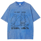 Cat That Curses Humans Washed T-Shirt