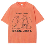 Cat That Curses Humans Washed T-Shirt