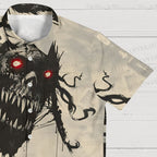 Horror Monster Printed Hawaiian Shirt