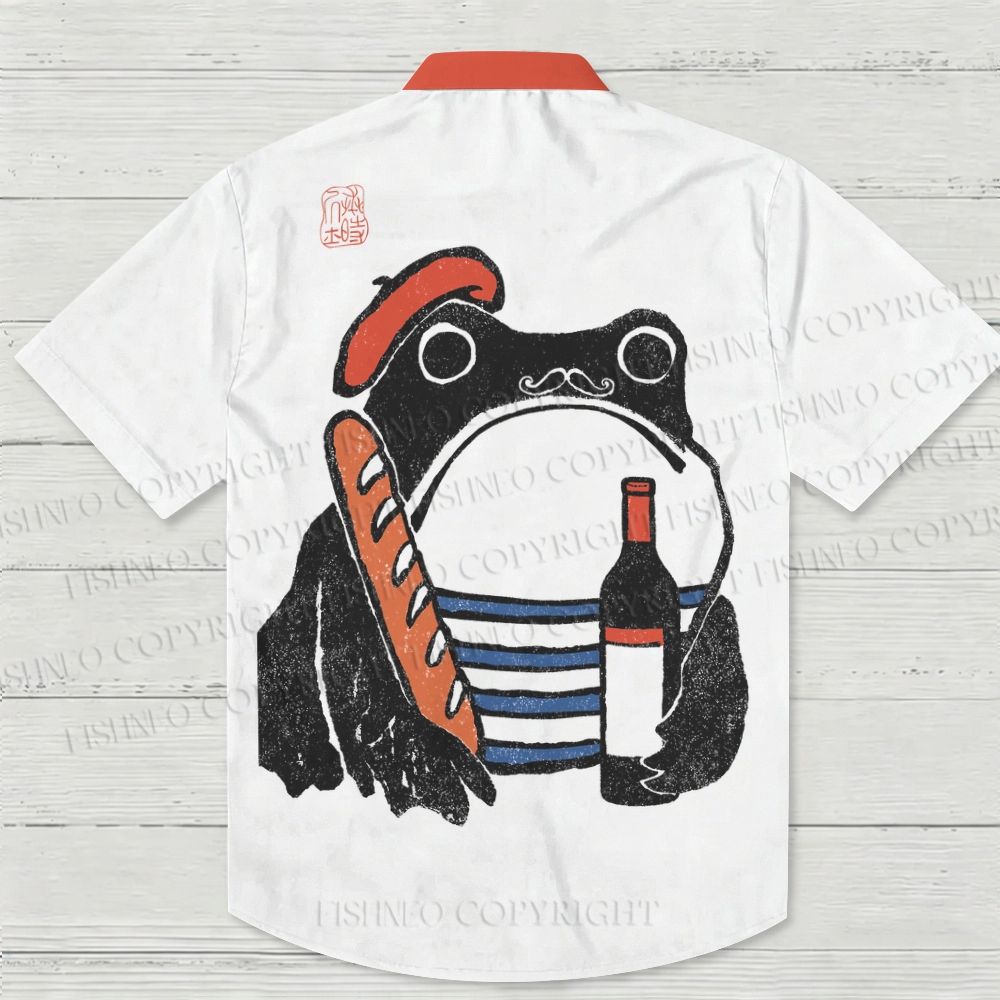French Ezen Frog Hawaiian Shirt