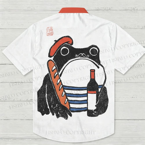 French Ezen Frog Hawaiian Shirt