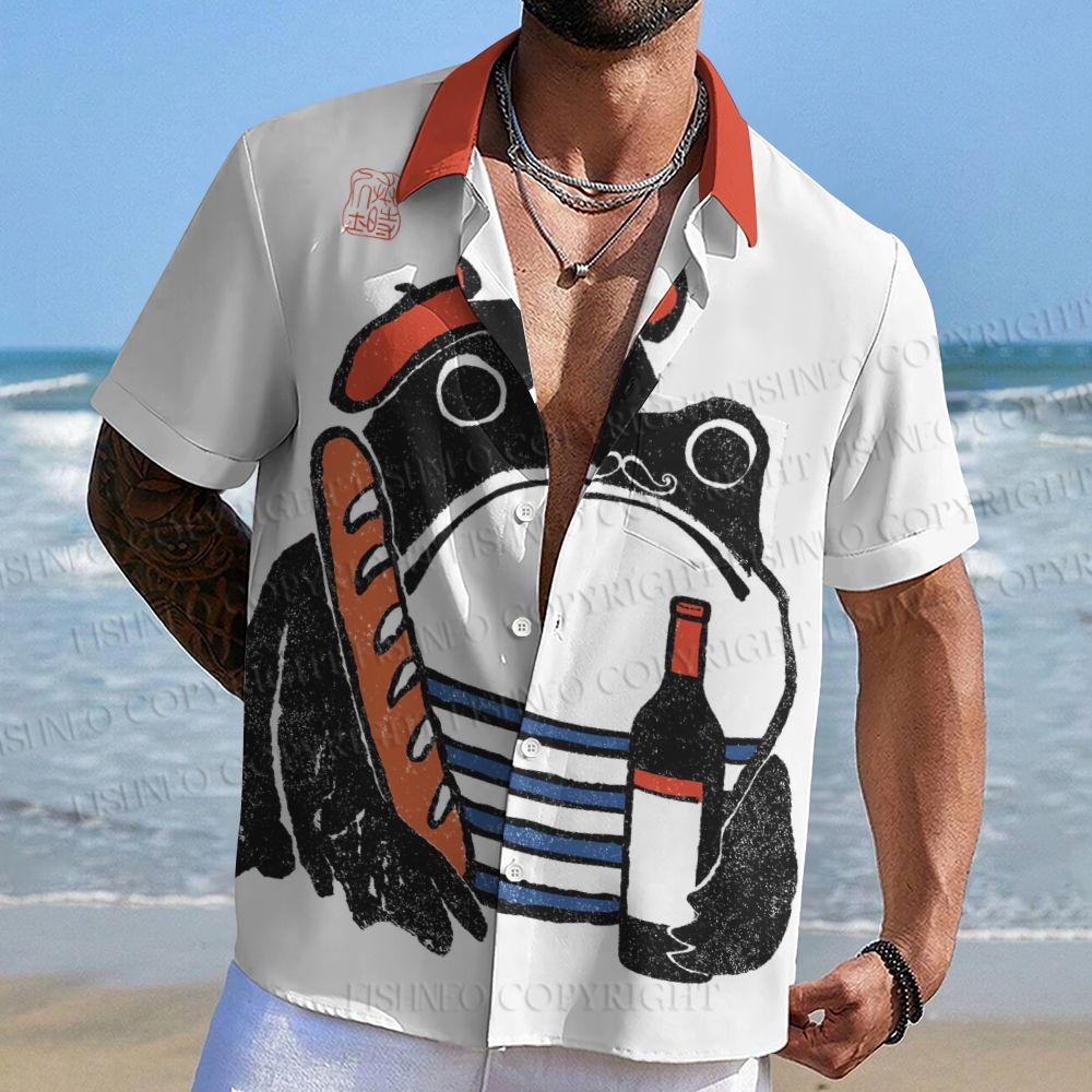 French Ezen Frog Hawaiian Shirt