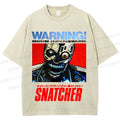 Unisex Snatcher Neo Kobe City Waring Printed Washed Tee