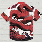 Giant Red Dragon Hawaiian Shirt