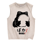 Stupid Frog Vintage Distressed Washed Tank Top