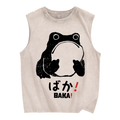 Stupid Frog Vintage Distressed Washed Tank Top