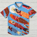 Japanese Koi Flag Hawaiian Shirt