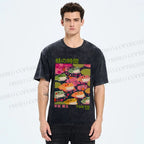 Unisex Yayoi Kusama Frogs Printed Washed Tee
