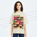 Unisex Yayoi Kusama Frogs Printed Washed Tee