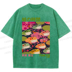 Unisex Yayoi Kusama Frogs Printed Washed Tee