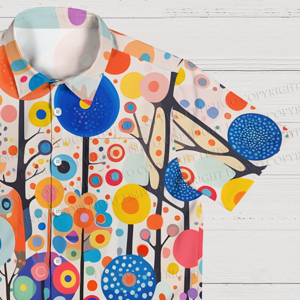 Yayoi Kusama Polka Dot Forest Hawaiian Shirt