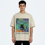 Van Gogh's Cat Japan Washed T-Shirt