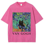 Van Gogh's Cat Japan Washed T-Shirt