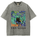 Van Gogh's Cat Japan Washed T-Shirt