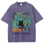 Van Gogh's Cat Japan Washed T-Shirt