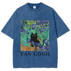 Van Gogh's Cat Japan Washed T-Shirt