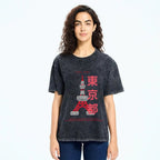 Tokyo Tower Vintage Wash Japanese Design T-Shirt