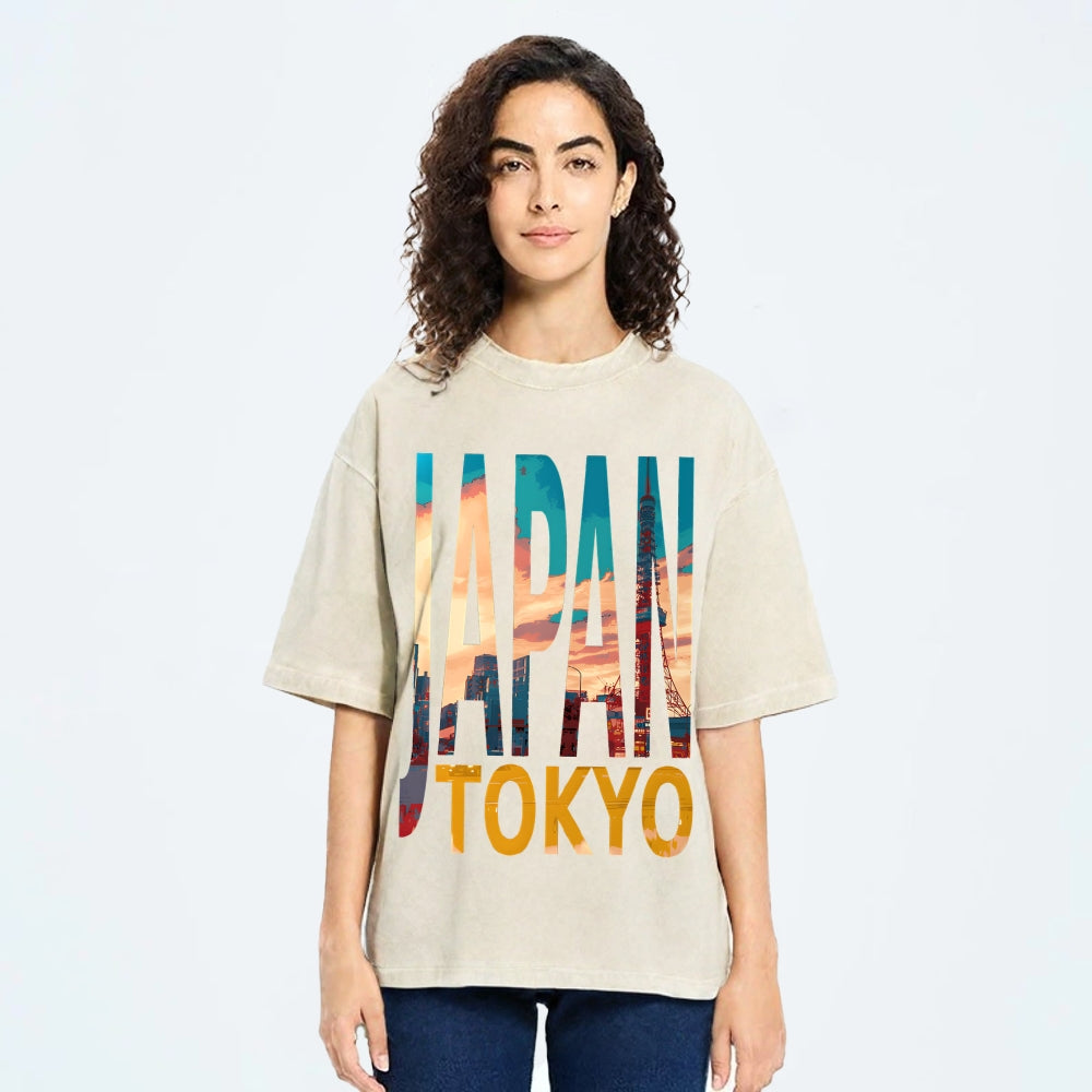 TOKYO JAPAN Vintage Washed T-shirt