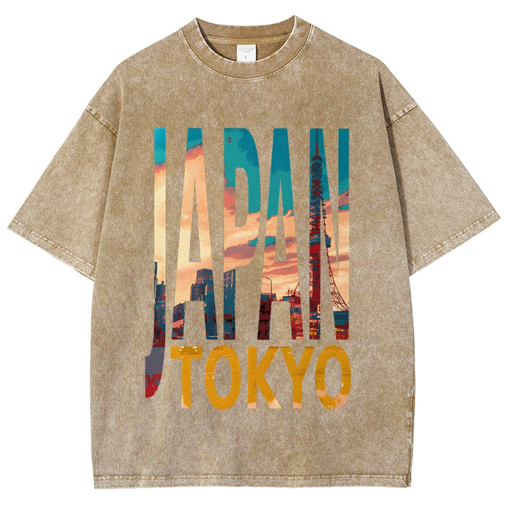 TOKYO JAPAN Vintage Washed T-shirt