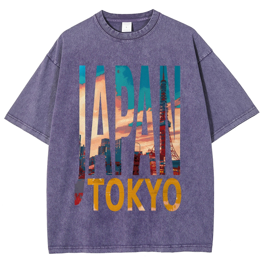 TOKYO JAPAN Vintage Washed T-shirt