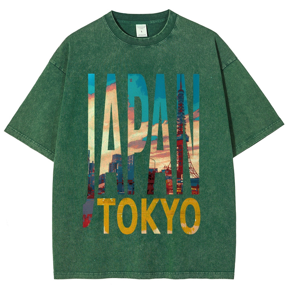 TOKYO JAPAN Vintage Washed T-shirt