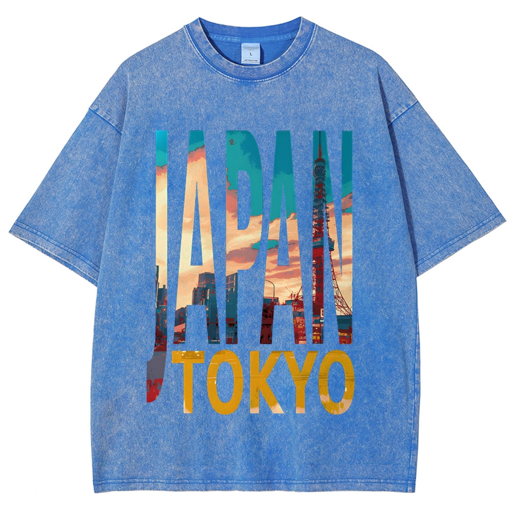TOKYO JAPAN Vintage Washed T-shirt