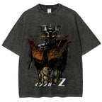 Unisex Mazinger Z Printed Washed Tee