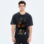 Unisex Mazinger Z Printed Washed Tee