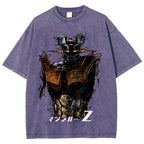 Unisex Mazinger Z Printed Washed Tee