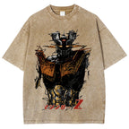 Unisex Mazinger Z Printed Washed Tee