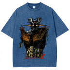 Unisex Mazinger Z Printed Washed Tee