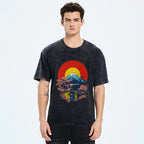 Mount Fuji & TARDIS Vintage Washed T-shirt