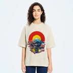 Mount Fuji & TARDIS Vintage Washed T-shirt
