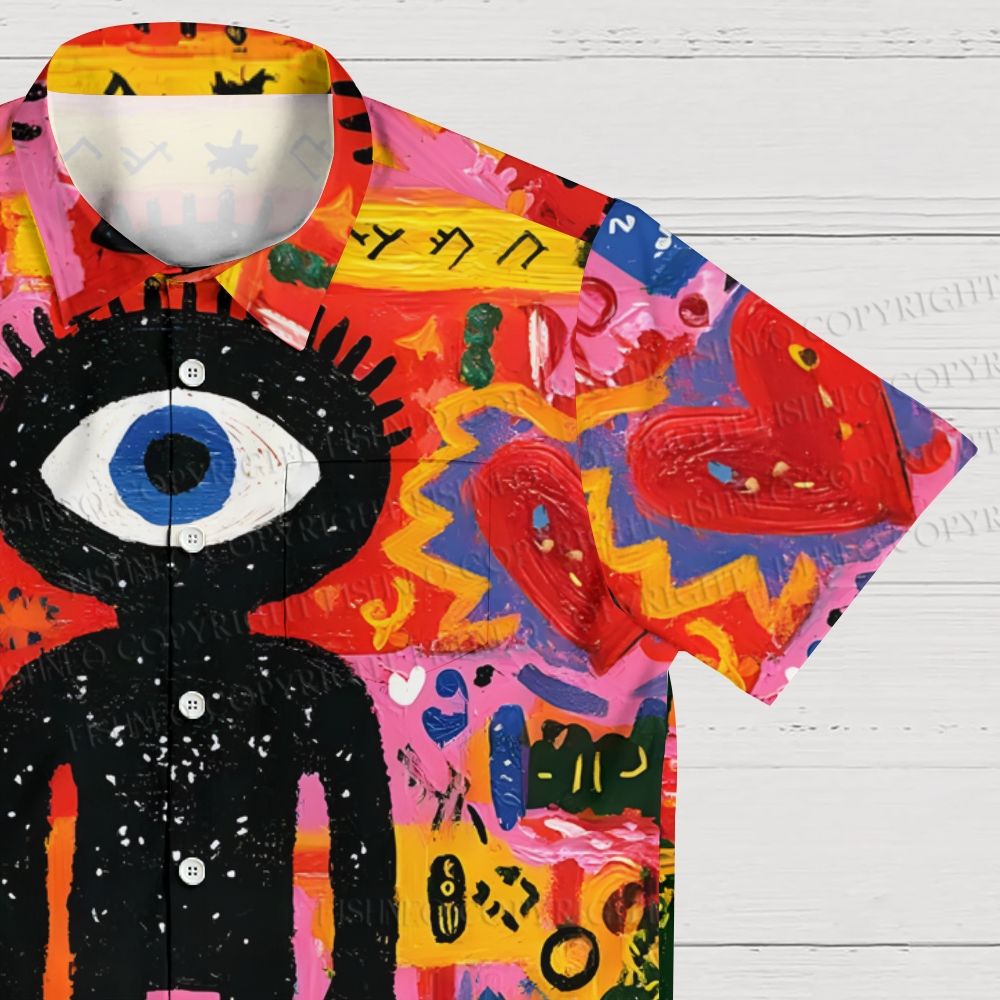 Big-eyed Man Hawaiian Shirt