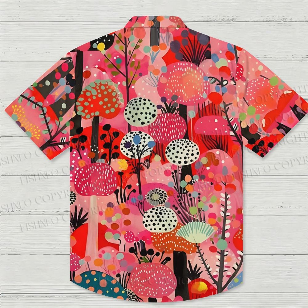 Yayoi Kusama Polka Dot Forest Hawaiian Shirt