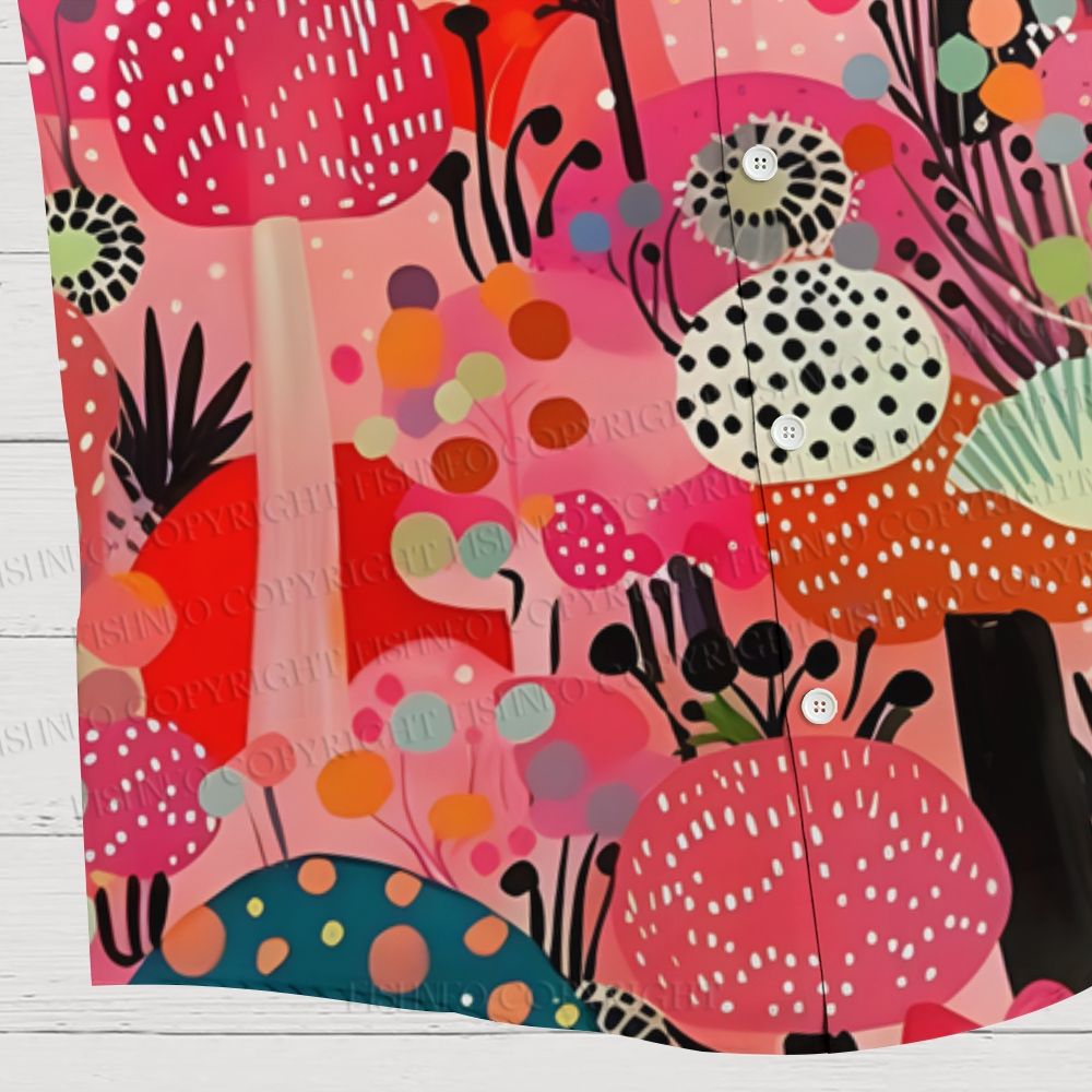 Yayoi Kusama Polka Dot Forest Hawaiian Shirt