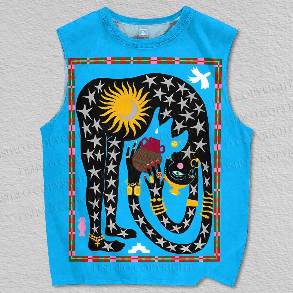 Unisex Sky Mother Printed Tank Top