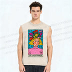 Unisex The Overthinker Printed Washed Tank Top