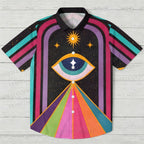 Multicolor Giant Eye Hawaiian Shirt