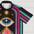 Multicolor Giant Eye Hawaiian Shirt