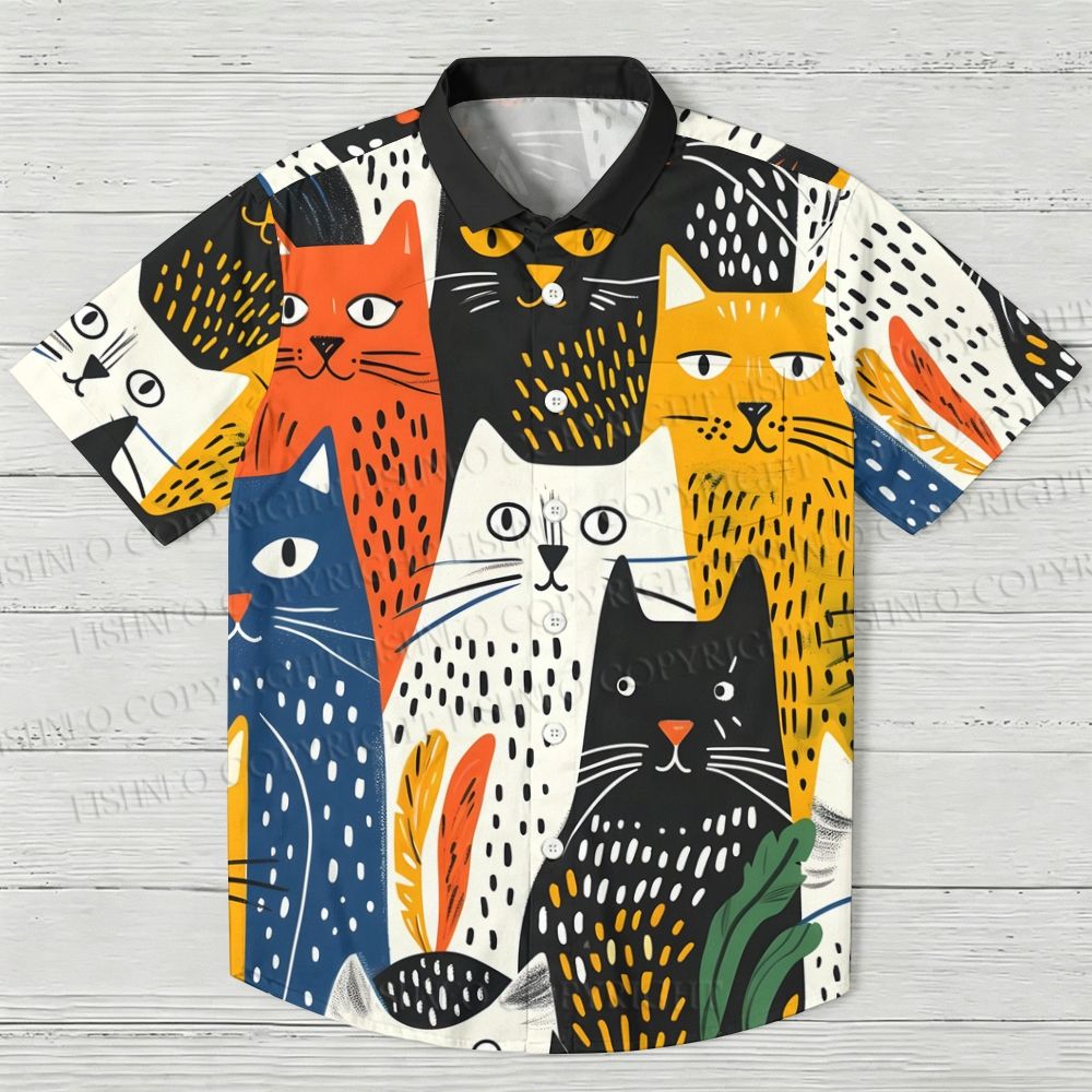 All Kinds of Cats Hawaiian Shirt