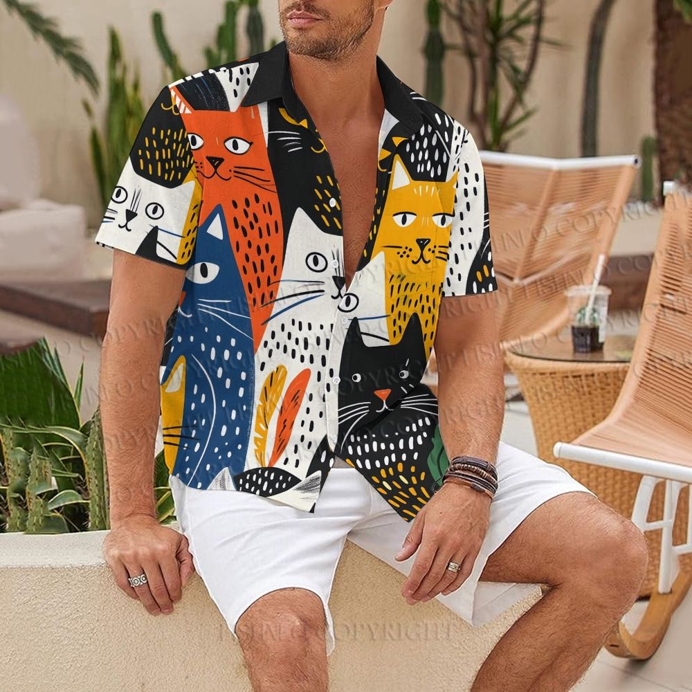 All Kinds of Cats Hawaiian Shirt
