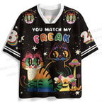 You Match My Freak Cats Jersey Shirts