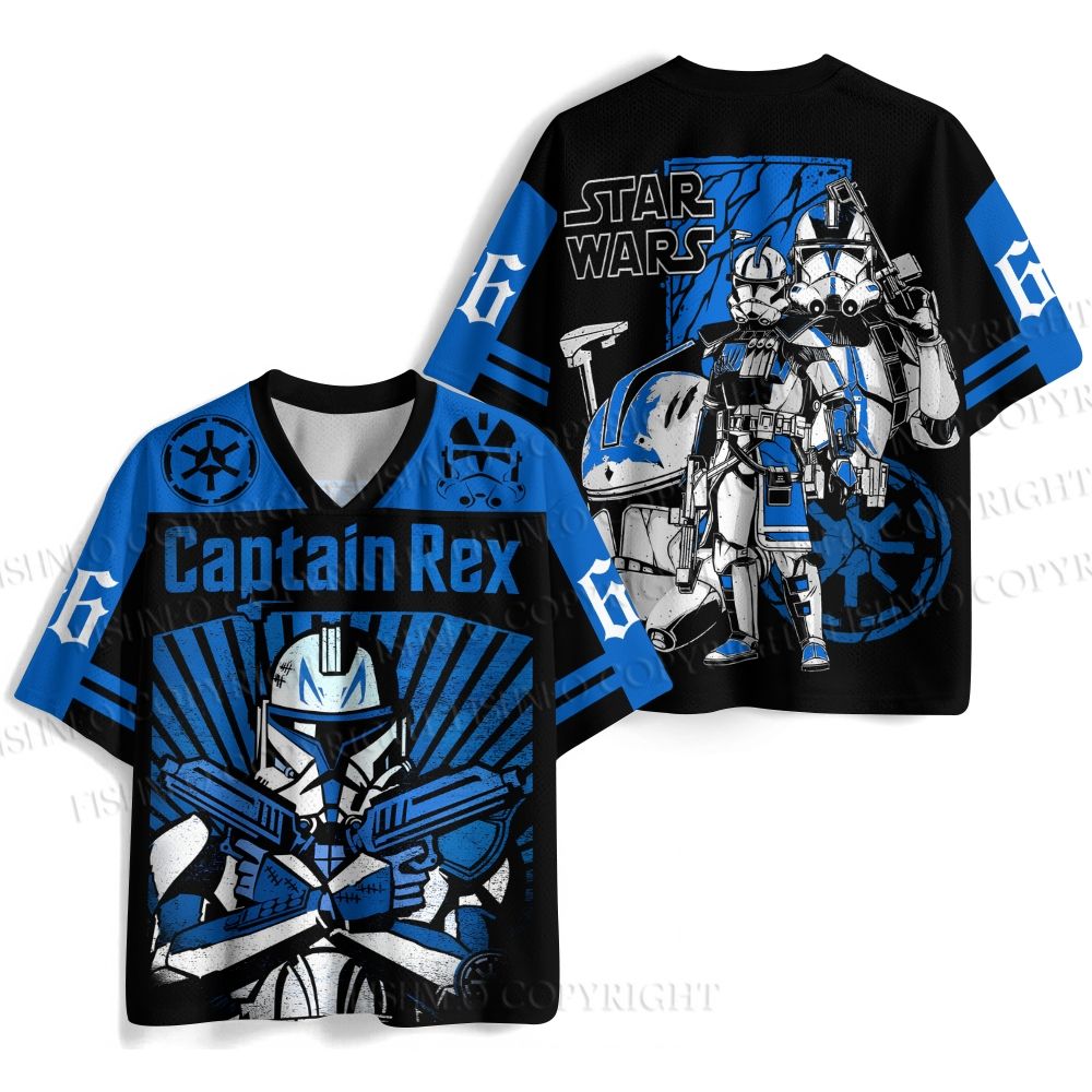 Star Wars Captain Rex Jersey Shirts