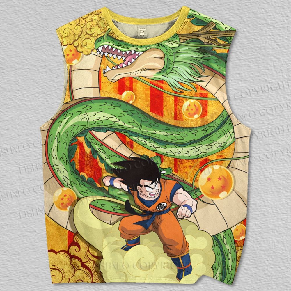 Unisex Dragon Ball Goku Printed Tank Top