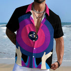 Giant Vinyl Record With Eye Hawaiian Shirt