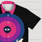 Giant Vinyl Record With Eye Hawaiian Shirt