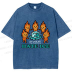 Unisex We Hate Ice Printed Washed Tee
