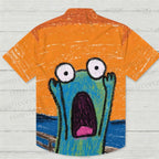 Shouting Frog Printed Hawaiian Shirt