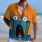 Shouting Frog Printed Hawaiian Shirt